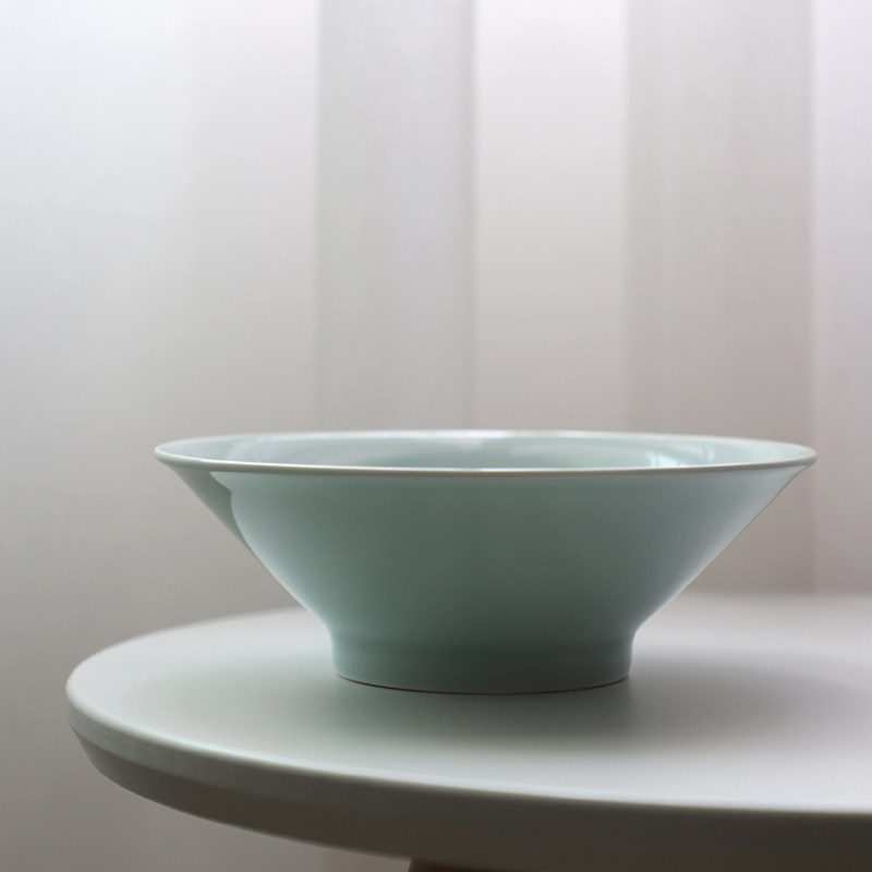 Shanshui a household ceramic hat bowl with vegetable bowl 7 inch noodle bowl soup bowl color glaze Jingdezhen snail noodle bowl