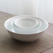 A Jingdezhen pure white tableware Rice Bowl Noodle Bowl soup bowl Zhengde bowl Zhengde Bowl