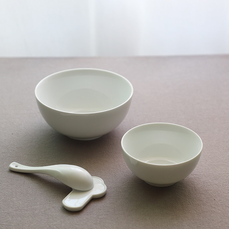 Landscape One Restaurant Swing Table Tableware Rice Bowls Bowls Noodles Bowls Soup Bowls Pure color Chinese Home Practical Jingdezhen porcelain-Taobao