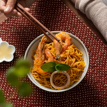 Home ramen bowl salad bowl retro Chinese Blue side tableware large rice bowl dumplings chaos bowl Jingdezhen porcelain