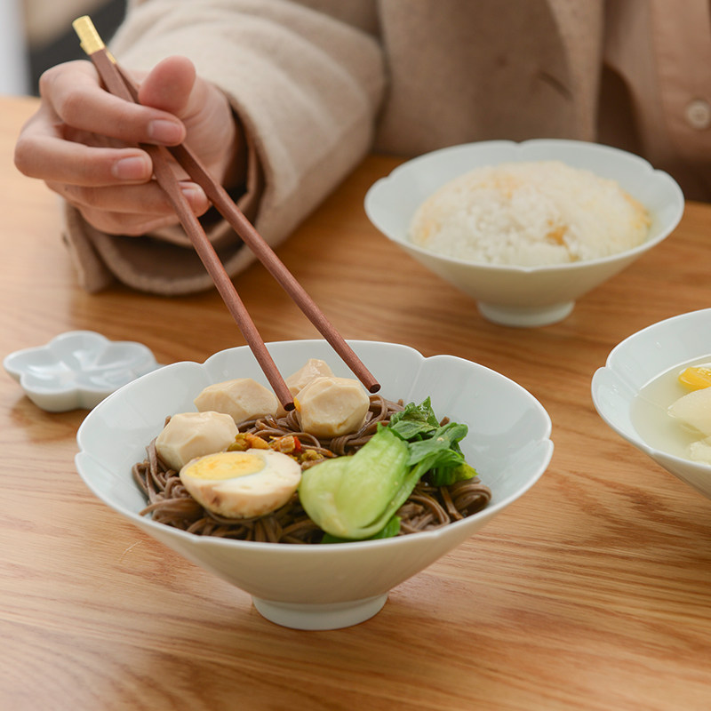 Jingdezhen Ceramic Hotel Featured Chinese Bubble Bowl Pure Horn Bowl Rice Bowl Foam Bowl Sweet Soup Bowl