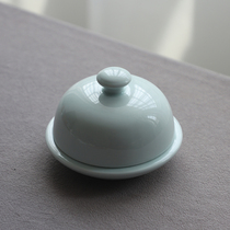 Shanshui an ashtray with cover Jingdezhen shadow celadon simple and practical