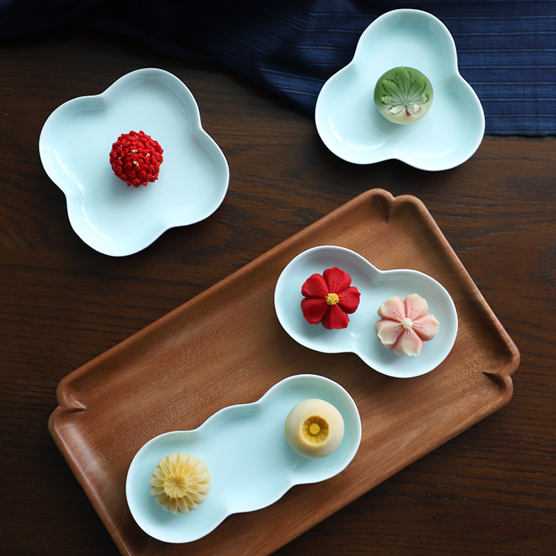 Jingdezhen Ceramic cutlery Home Practical small number Dish Day Style Seasoned Dish Pure pastry Snack Fruit Pastry Dish-Taobao