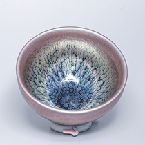 14 Jianyang Iron Tyre Building Masters Cup Big Number Tea Cup Suborn Tea Cup Retro Oil Drop Partridge Kongfu Tea Furniture