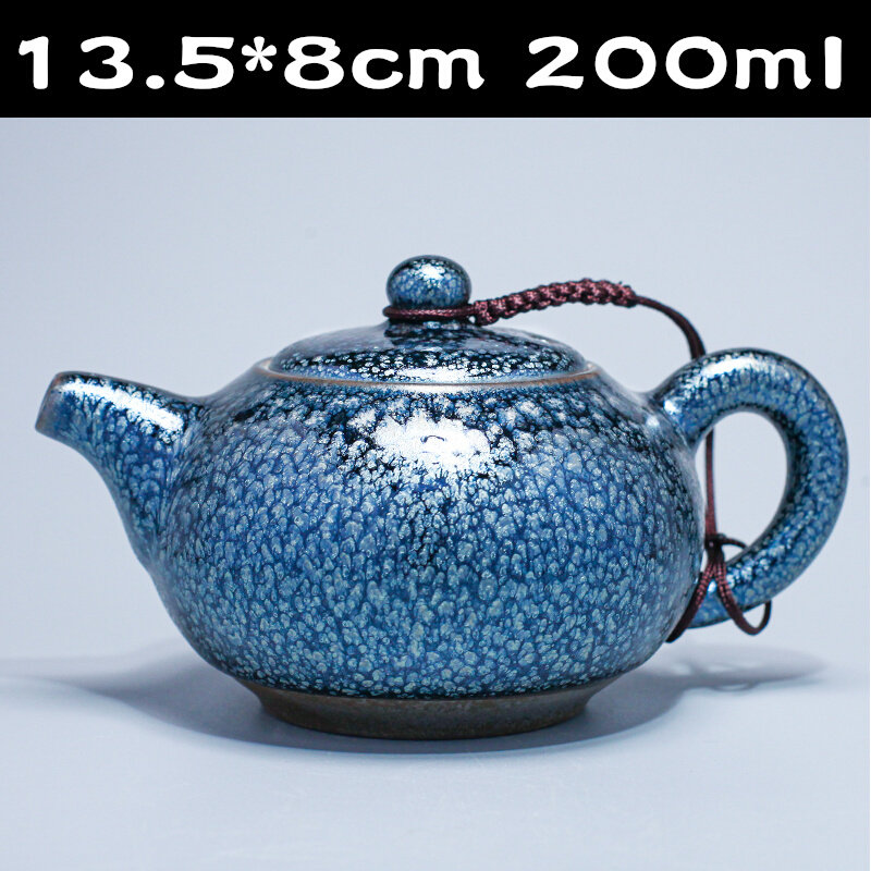 Jianyang Jianzang Hundred Flowers Teapot Teapot Iron Fetal Master Cup Tea Cup Tea Cup Tea Cup Oil Drop Korn Tea With Cup