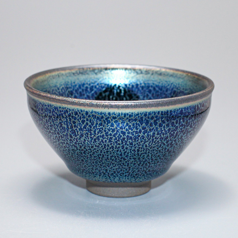 44 Jianzhan pure handmade master cup tea cup large blue unicorn men's special personal iron tire Tianmu lamp