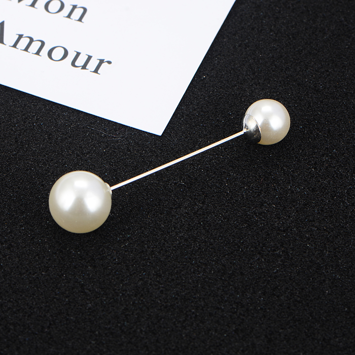 Hàn Quốc kích thước ngọc trai pin trâm chèn trâm cài thời trang Nhật Bản và Hàn Quốc khí chất đơn giản phụ kiện hoang dã nữ huy hiệu cài áo