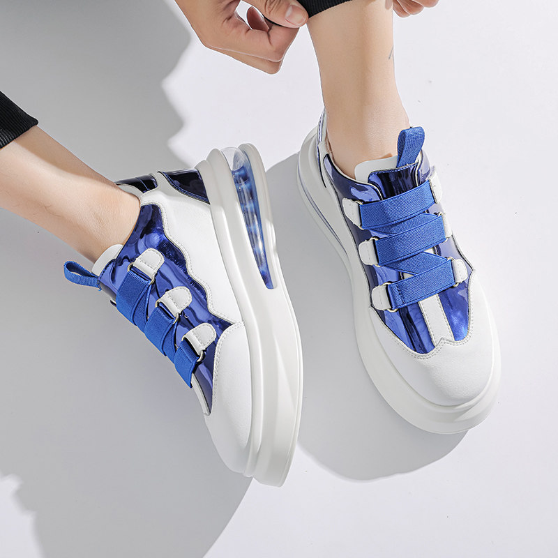 Hostile small white shoes male mecca thick plate shoes leather casual shoes increase male shoes in spring 2023 new tide shoes