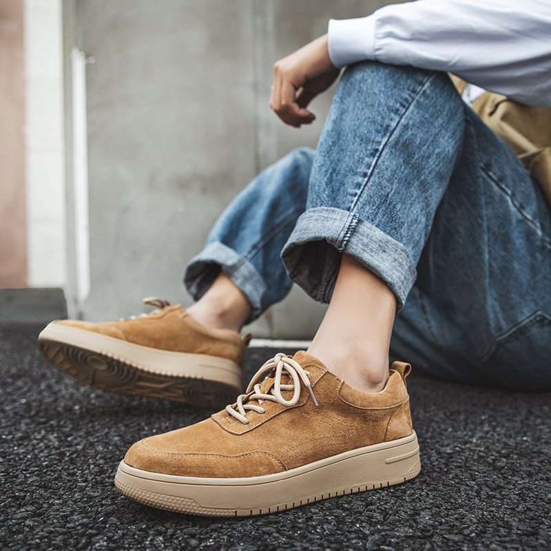 Shoes men tide shoes men's shoes worn leather shoes 2021 new spring Han edition trend hundred and sports sneakers