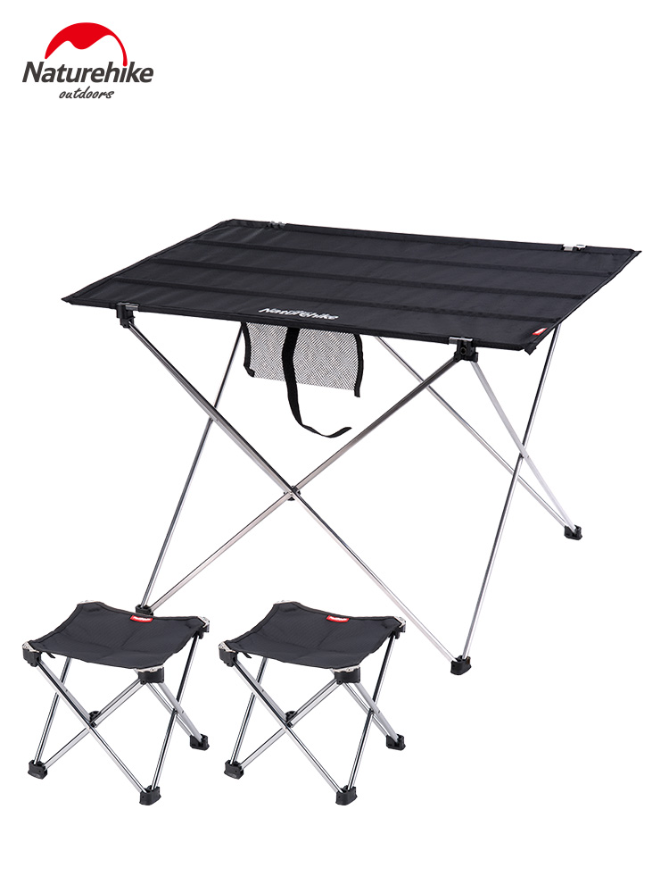 NH move customers outside the stall table folding picnic portable aluminum alloy oxford cloth can be spliced fishing leisure table