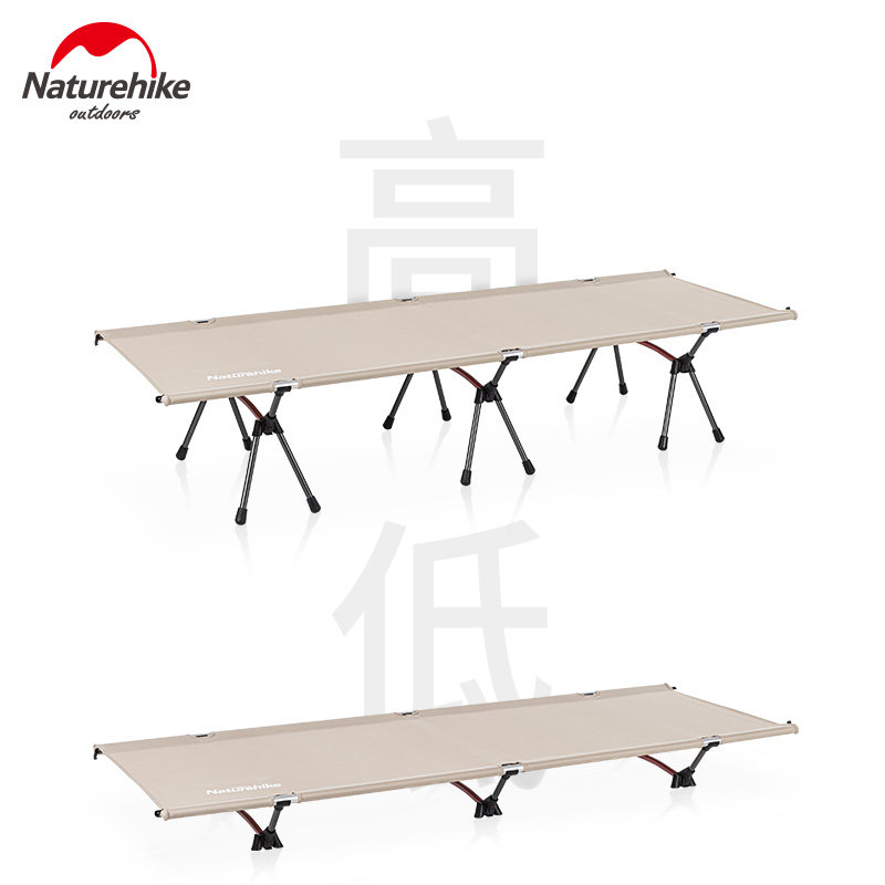 NH Norway customer outfold Fold Stack Army Bed Portable Office Lunch Break Bed Aluminum Alloy Camping Single Fold and Escort Bed