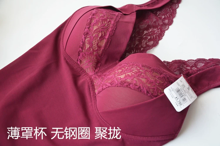 Corset với áo ngực không có vòng thép Kích thước lớn mặc áo ngực bằng nhựa cơ thể 75-95BC áo ren định hình