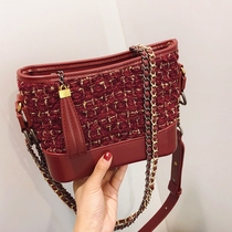 ITSK bag women's 2021 new tide one shoulder diagonal cross foreign style women's bag Joker diamond small fragrant wind stray bag