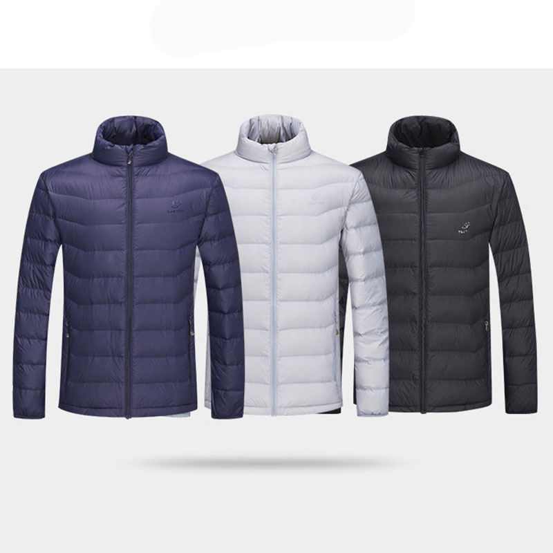 TECTOP Tantuo outdoor clothing men's autumn and winter standing collar light and thin anti-splash down jacket jacket warm jacket