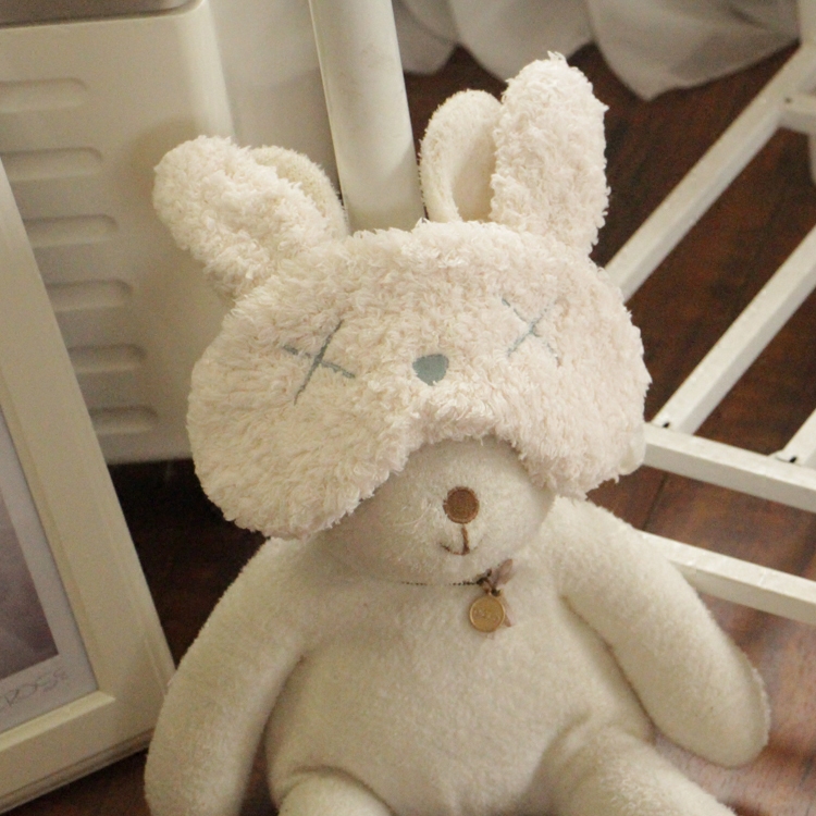 Soft Mian Cute Soft Girl Day Style Rabbit rabbit Little Bear lamb suede Soft Cute Cartoon Sleeping Blindfold Sleep Blindman