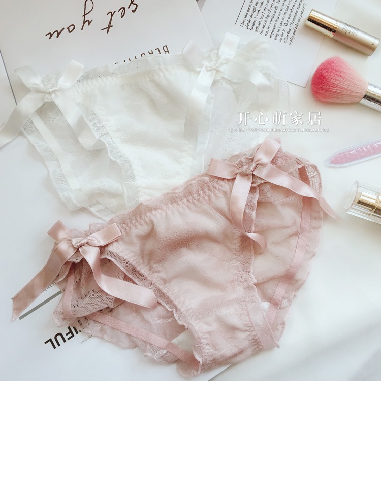 Fungus nơ PP gợi cảm đầy đủ ren ngọt ngào bên thắt nơ cô gái eo thấp tóm tắt 3 lựa chọn màu sắc quần xì áo vú