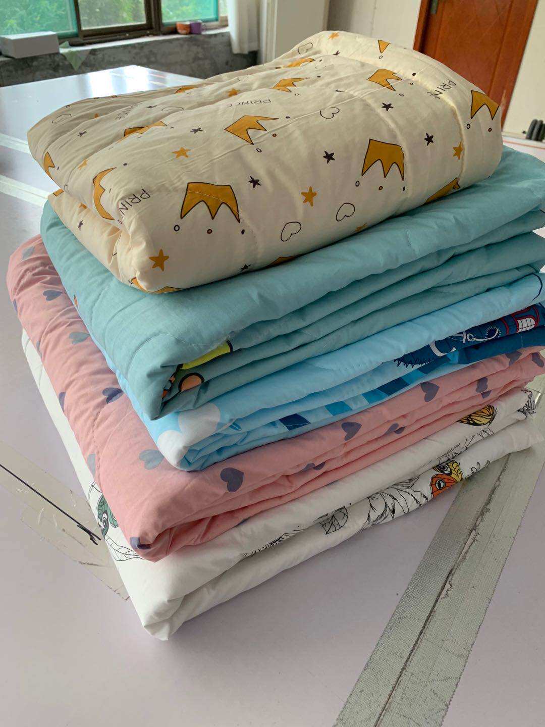 Full cotton pure cotton cloth machined to make summer cool quilts by air conditioning Customized Full Size Soft Pure Cotton Knit Fabric