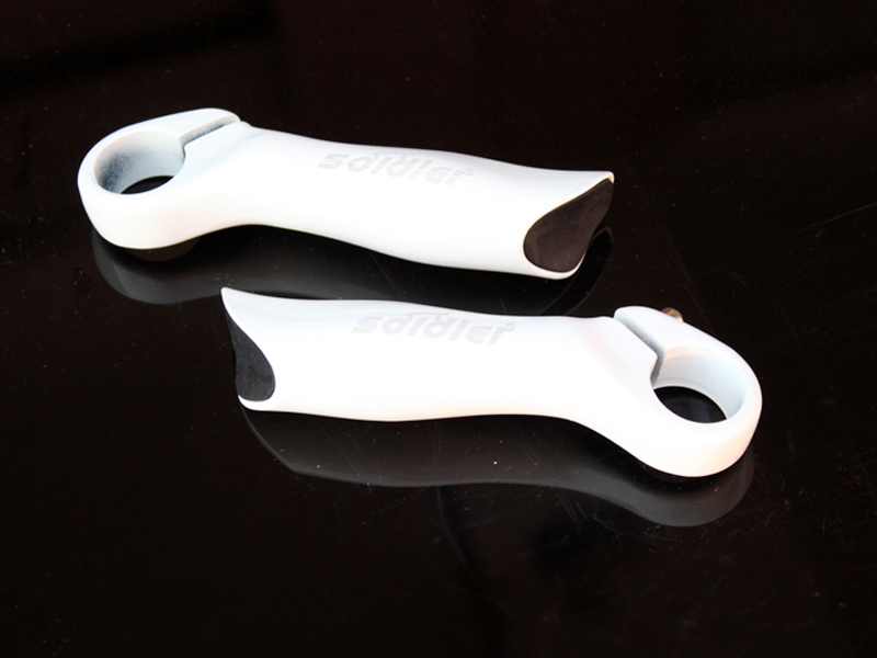 White aluminum alloy bike pay to keep the mountaineering car deputy handle the horn sheep corner small pay to the bike accessories