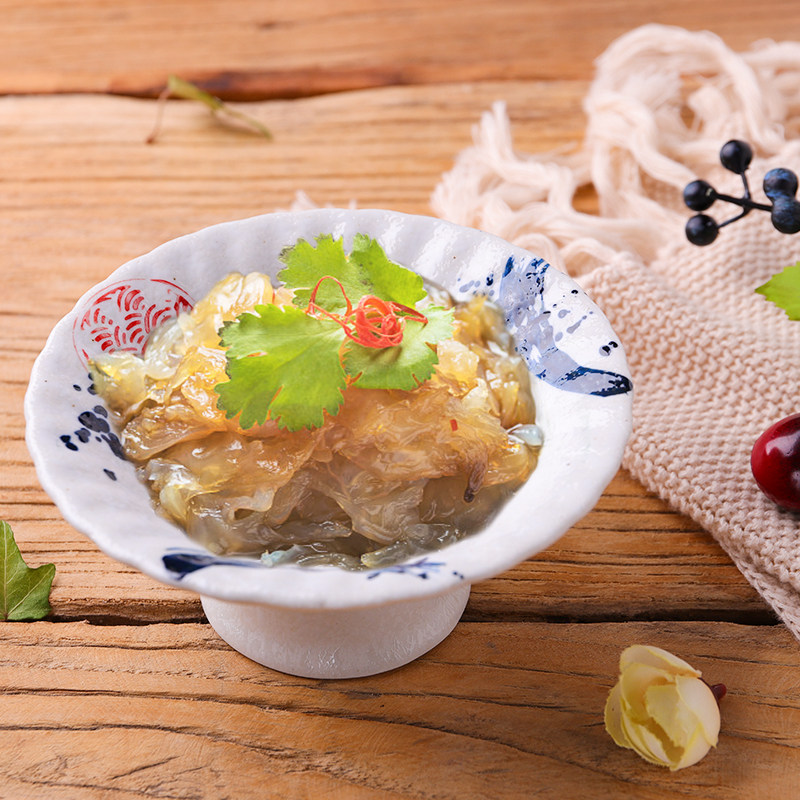 Japanese ceramic tableware hotel tall side dish vintage hand painted Japanese high foot cup mustard octopus plate