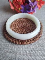 Lantian jade bracelet white jade bracelet ice leap delicate living jade high-end terracotta warriors and horses travel counter flagship store