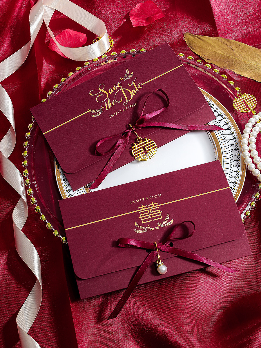 2021 wedding invitation Wedding invitation custom creative invitation printable wedding custom invitation Chinese style high-end