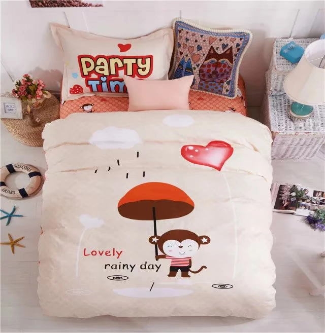 bộ đồ giường ký túc xá quảng cáo ba mảnh yêu thích phim hoạt hình mẫu khăn trải giường chăn trẻ em - Bộ đồ giường trẻ em
