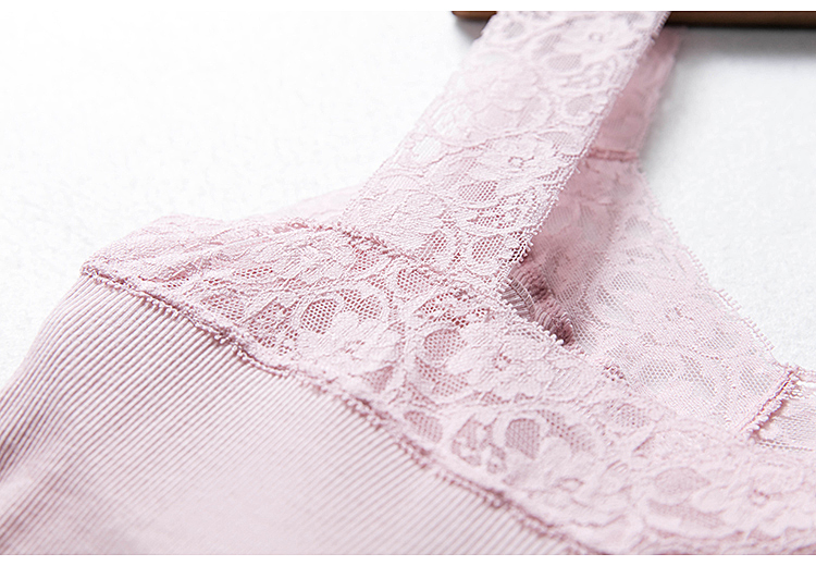 Áo vest một mùa thu V-cổ ren cotton co giãn Slim bên trong ống hàng đầu áo yếm ren áo ba lỗ nữ dáng rộng