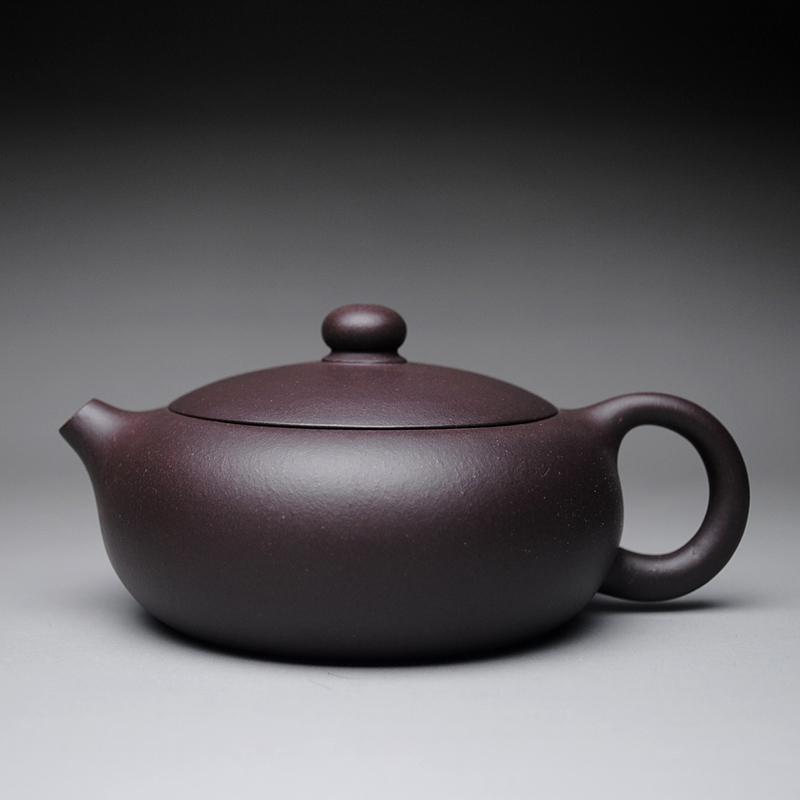 Yixing purple sand pot old purple mud bian xi shi pot fidelity Huo Hongwen all handmade raw ore purple sand teapot sand tea pottery