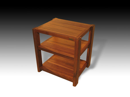 Sound element solid wood speaker rack YY-3A elegant single three-layer black walnut sound cabinet amplifier rack