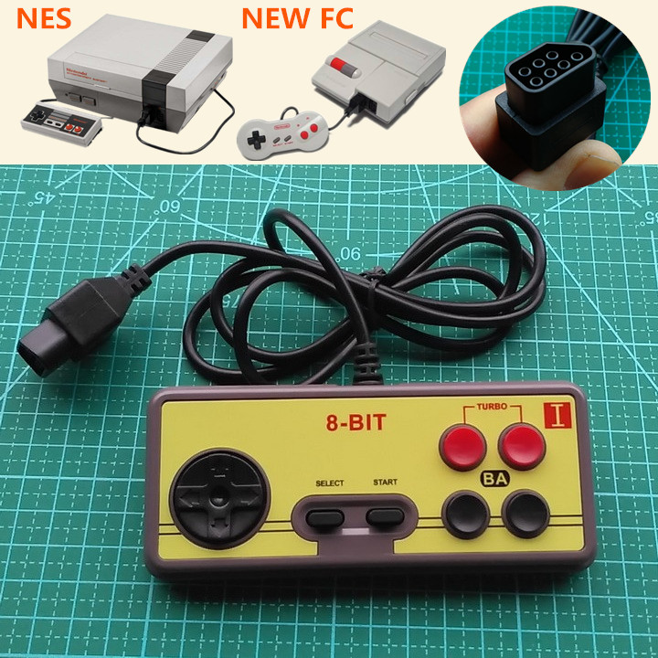 7 holes 7 pins Nintendo NES gamepad NEW FC universal