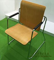 Wooden folding training chair Table and chair combination dual-use conference chair High-end training institutions stackable solid wood student chair