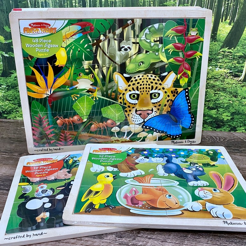 Children's Fun Cute Family Popular limited export German ultra-fine pattern wooden toy puzzle puzzle a variety of models