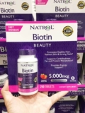 Американский оригинальный Natrol Biotin биотин против выпадения волос витамин H для роста и ухода за волосами 5000 мкг 250 капсул