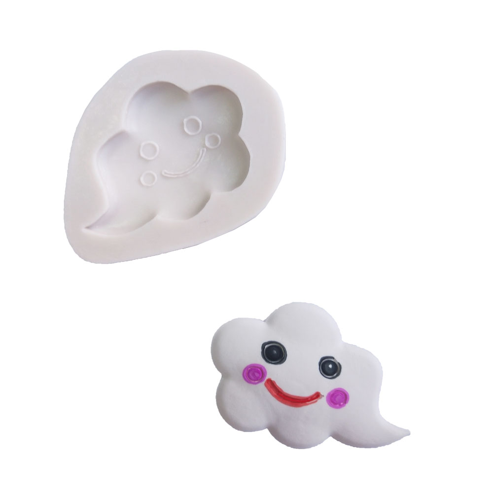 Star Moon Cloud Rainbow Fondant Cake Cake Baking D176 - Tự làm khuôn nướng khuôn bánh trung thu 50g
