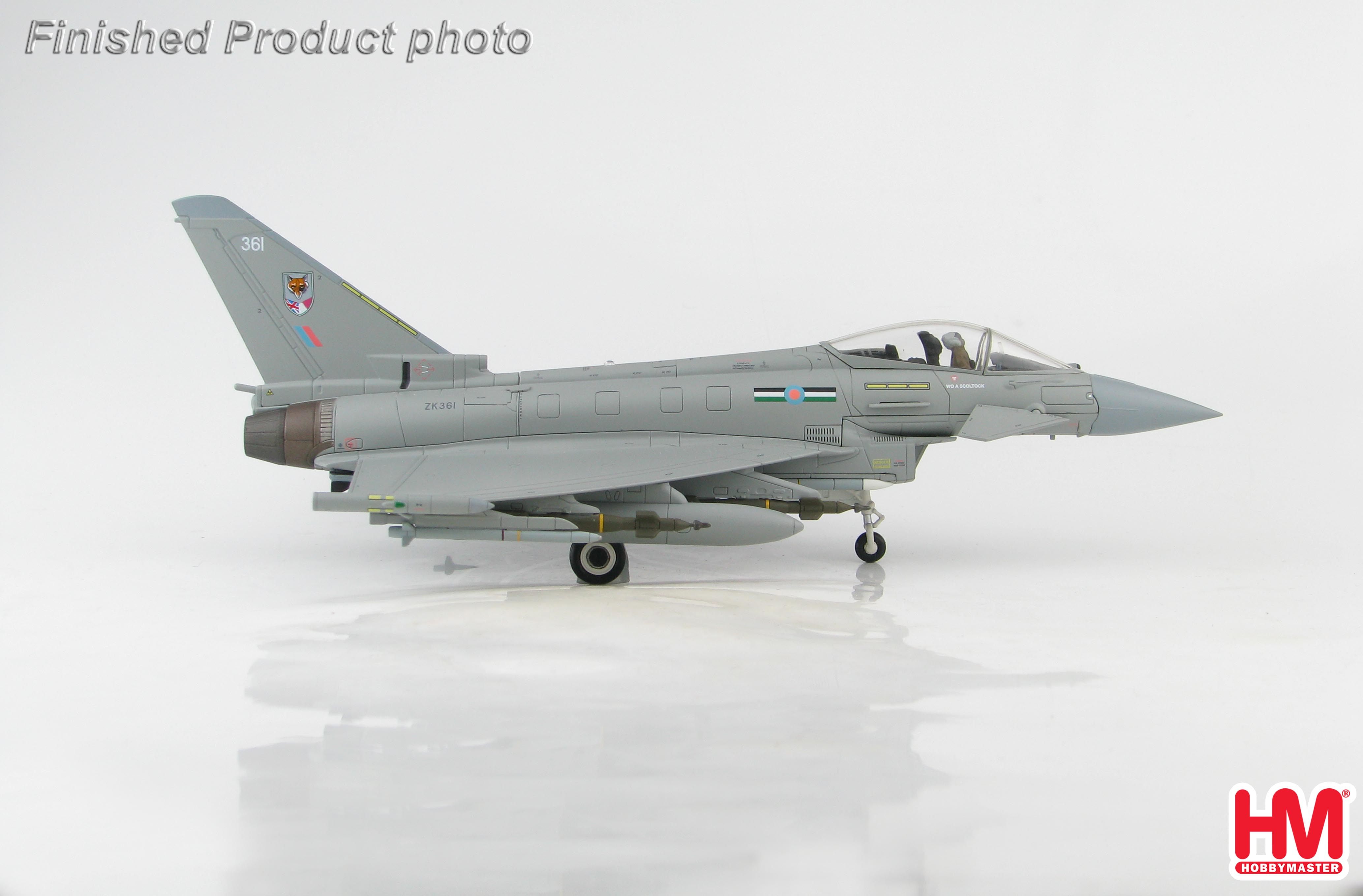 HM collector HA6650 1 72 Eurofighter Typhoon FGR4 UK Qatar United Squadron