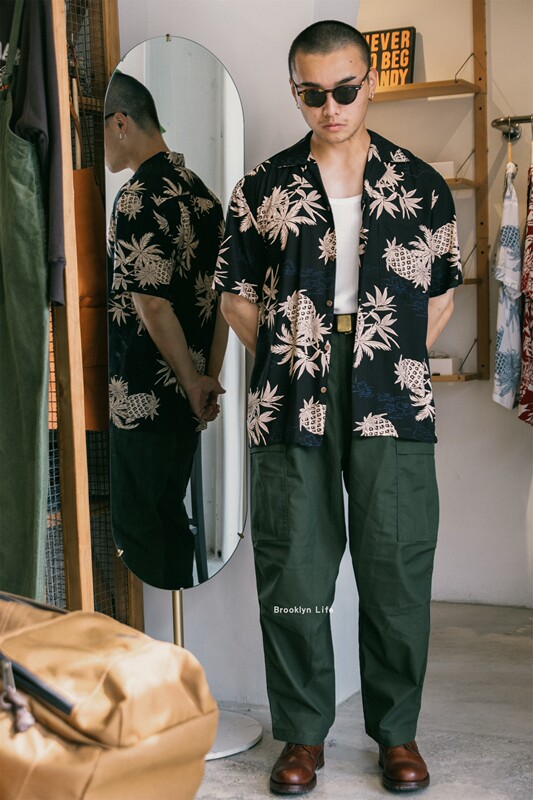 Spot Two Palms American-Made Rayon Variety of Printed Cuban Collar American Retro Hawaiian Shirts