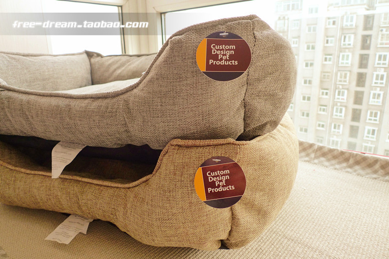 Foreign Trade Beauty Monostereo Dog Mat Dog Kennel Kennel Dog Bed Sofa Breathable Spring Summer Cool Quick Tech Hemp Gauze Abrasion Resistant M