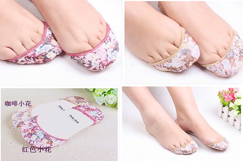 Thuyền vớ nữ vớ vô hình phần mỏng cotton silicone non-slip giày đơn vớ side cực thấp nông miệng vớ mùa hè