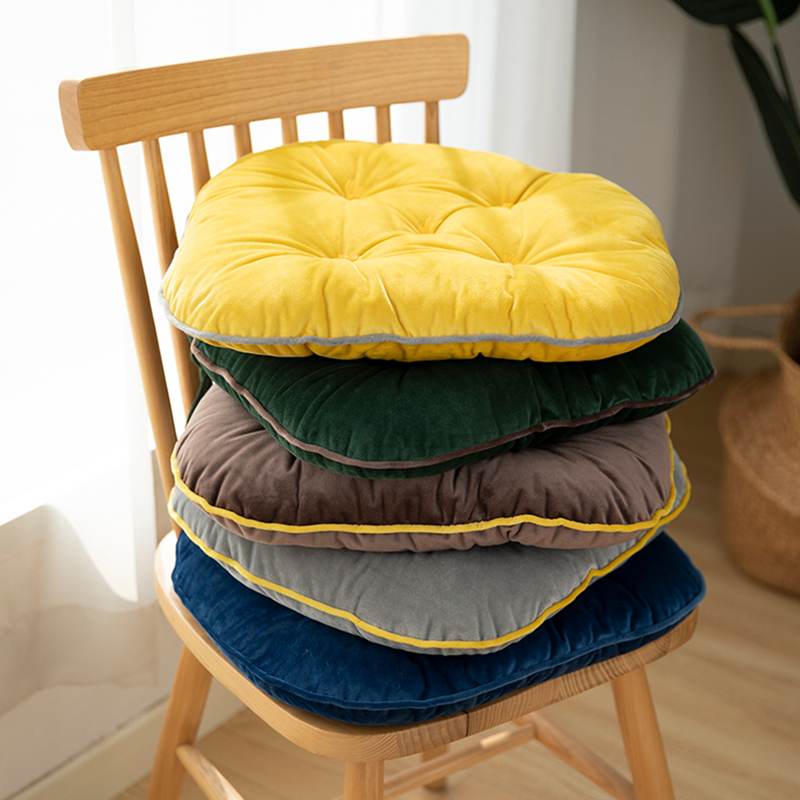 Dining chair cushion home thickened chair cushion office sedentary chair cushion breathable student classroom cute futon