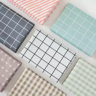Xinlian waterproof white tablecloth pvc oil-proof disposable girl heart desk Net red ins grid coffee table household cloth