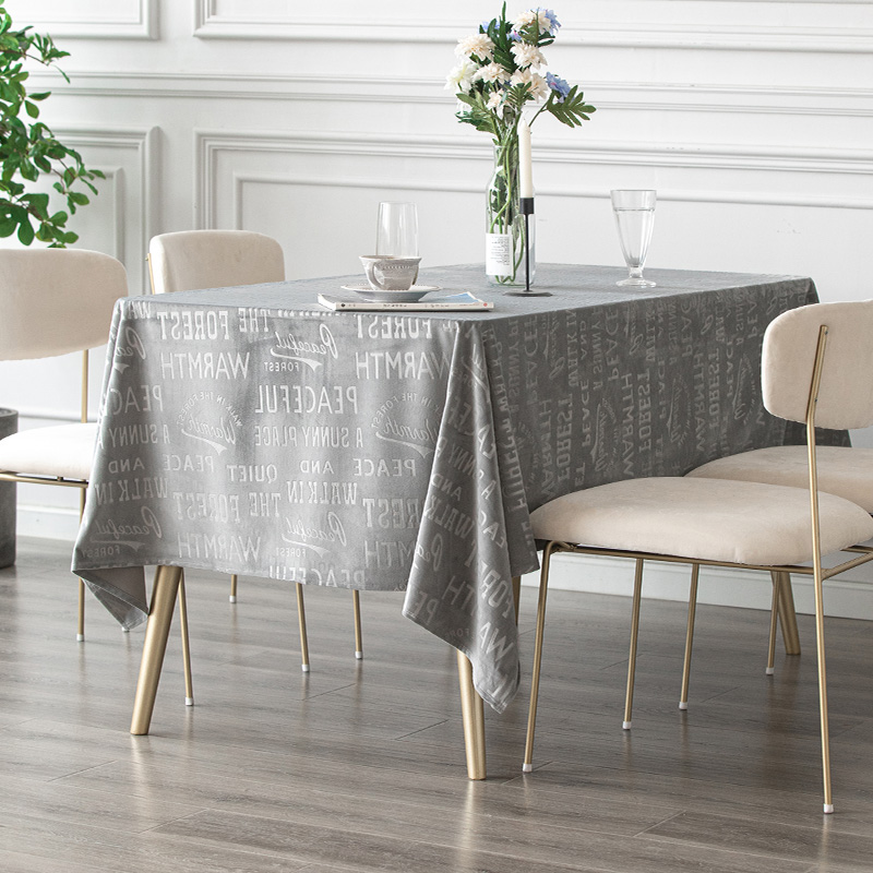 Tablecloth modern minimalist rectangular household cover cloth gold velvet light luxury wind high-grade cushion cloth covered ancient coffee table tablecloth