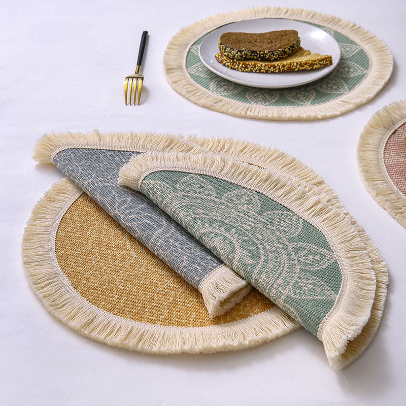 Nordic placemat insulation mat elementary school lunch mat home table mat anti-hot pot mat table mat table pad Japanese coaster