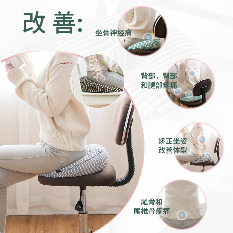 Memory Sponge Message Mass on the ground slowly bounce back breathable buttock cushion hemorrhoids and buttock mat