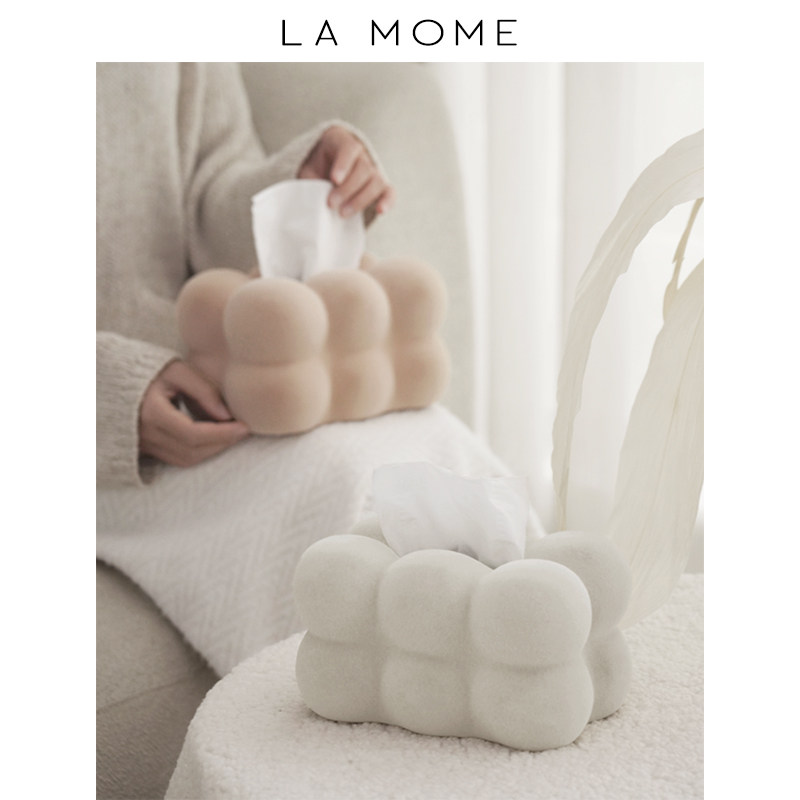 Namal life (cotton candy) Decorative Paper Towel Box Living Room Home Napkin Box Cute Cream Wind Pumping Cardboard Boxes-Taobao