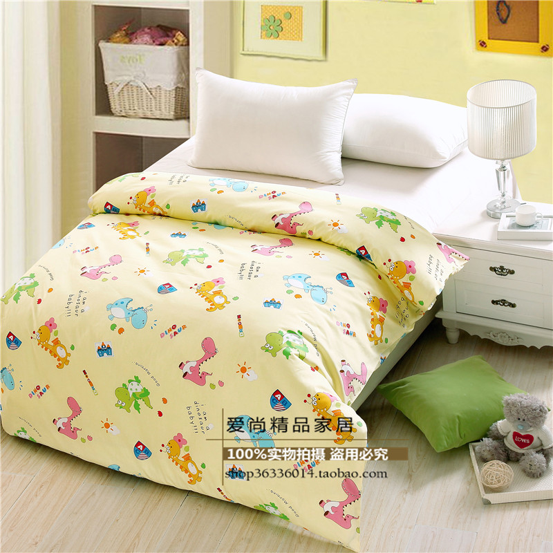 Tùy chỉnh cotton trẻ em phim hoạt hình quilt cover mảnh duy nhất cotton bé mẫu giáo con đơn quilt cover 1.2 m1.5 m