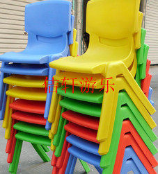 Healing children's environmental plastic chair kindergarten special study desk and chair Baby backing chair safe stool