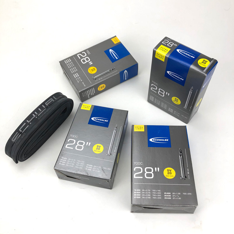 Shiwen SCHWALBE road car inner tube 700*23 25 28CSV15 20 method mouth extended ultra light travel