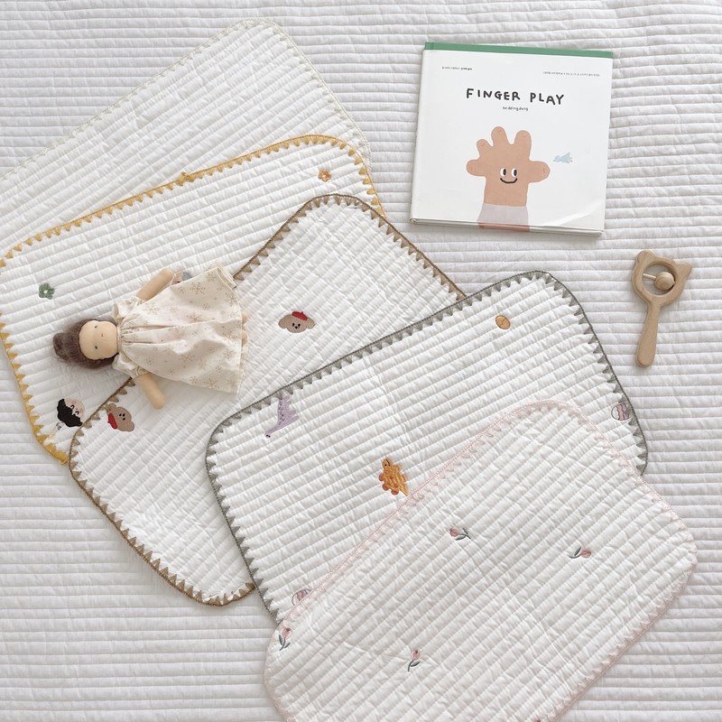 Exit INS Korea Brief Little Fresh Embroidered Baby Children Single Full Cotton Multifunction Pillow Towel Pillow Hitch