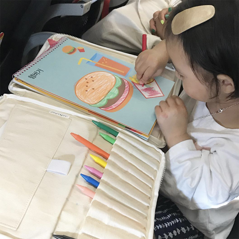Tùy chỉnh INS gió Trẻ em bàn chải túi lưu trữ túi Crayon túi lưu trữ văn phòng phẩm túi đa chức năng bàn chải túi - Túi bé / Ba lô / Hành lý vali trẻ em