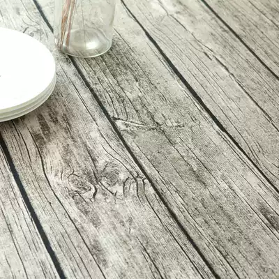 Creative retro imitation wood grain Plaid tablecloth dark wood grain Photo Gourmet props background shooting cloth